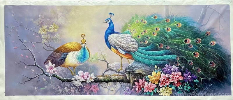 Peacock Paintings Peacock Oil Painting PL10