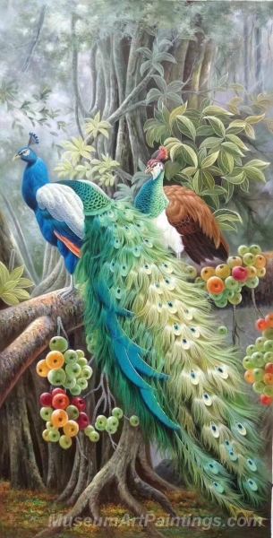 Peacock Paintings Peacock Oil Painting PL36