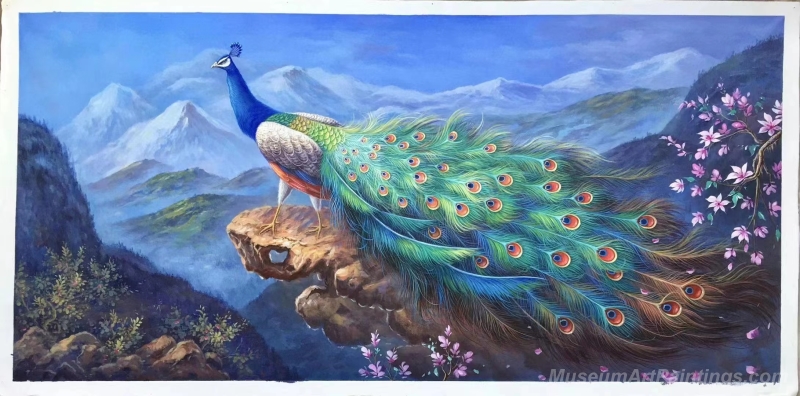 Peacock Paintings Peacock Oil Painting PL5