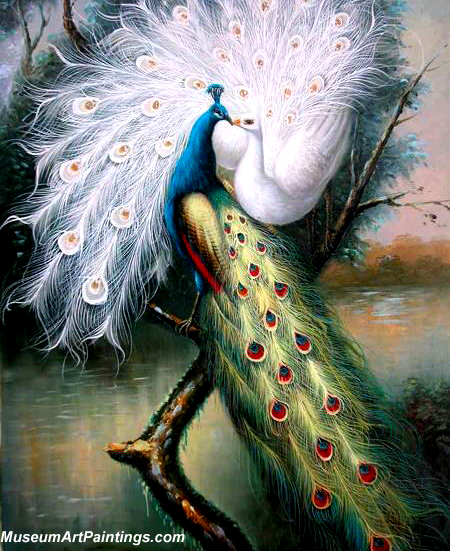 Peacock Paintings the Kiss