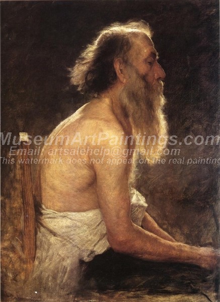 People Oil Paintings Half Length Figure Study