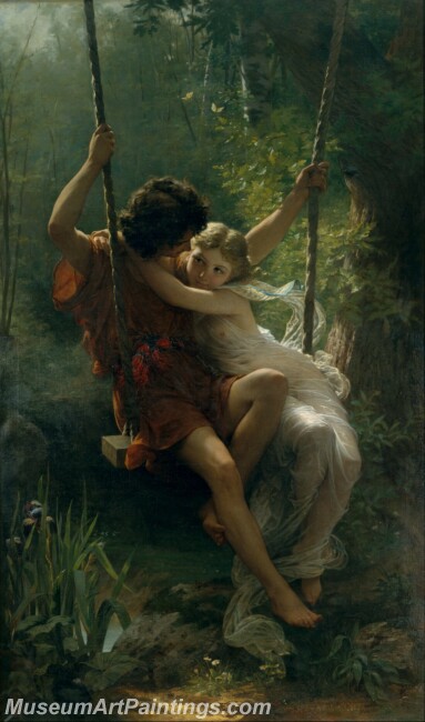 Pierre Auguste Cot Springtime Painting
