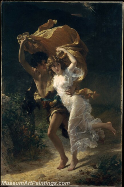 Pierre Auguste Cot The Storm Painting
