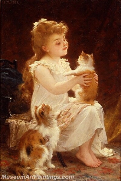 Playing with the Kitten Painting
