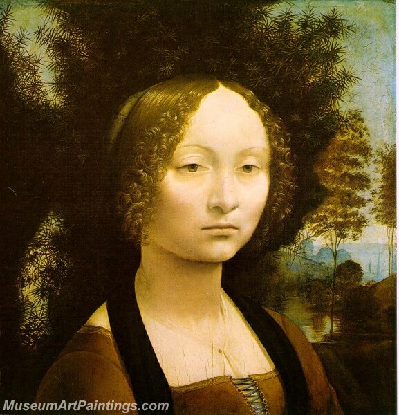 Portrait of Ginevra Benci Painting