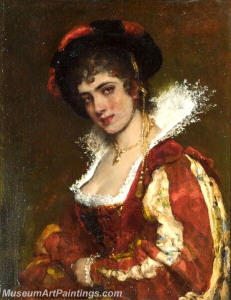 Portrait of a Venetian Lady Painting
