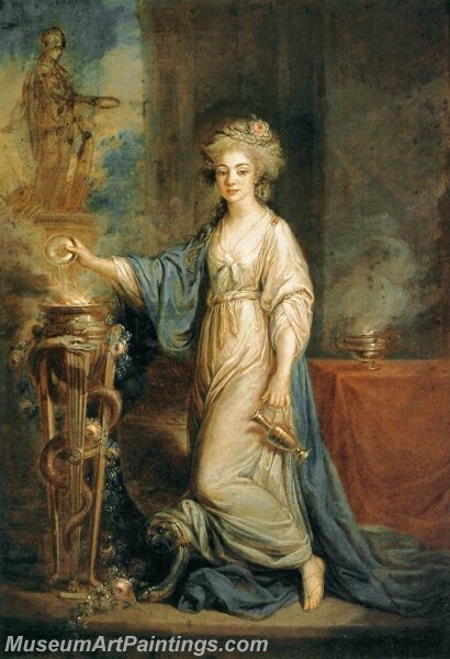 Portrait of a Woman as a Vestal Virgin Painting