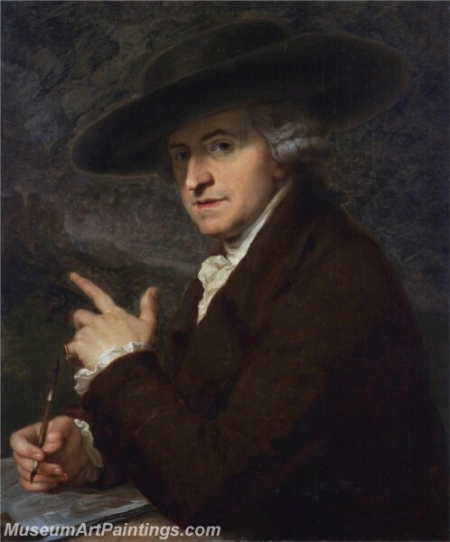 Portrait of artists husband, the painter Antonio Zucchi Painting