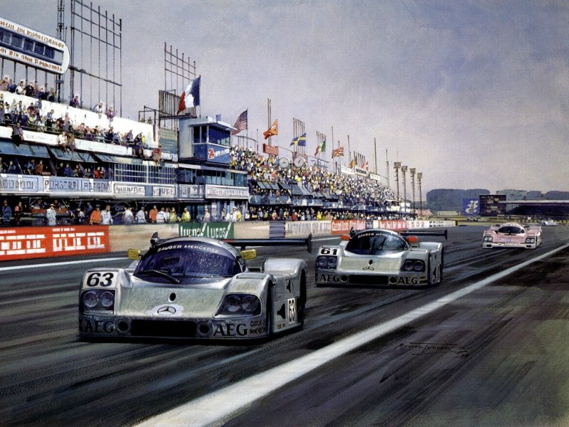 Racing Car Oil Paintings 010