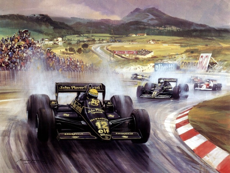Racing Car Oil Paintings 013