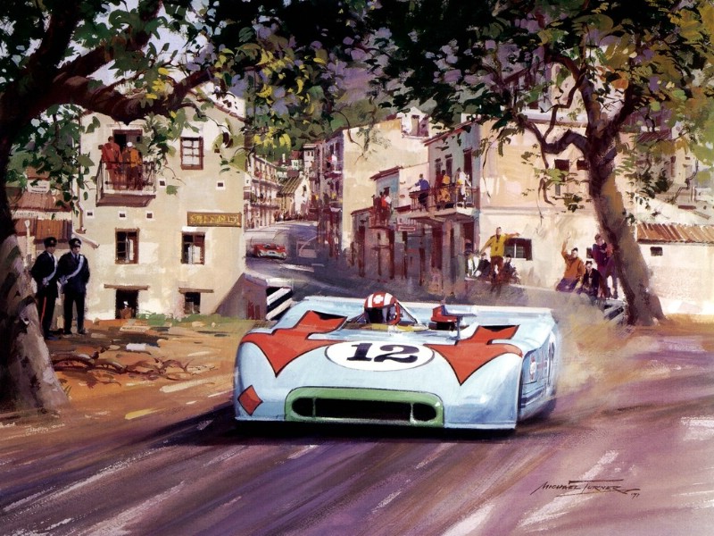 Racing Car Oil Paintings 017
