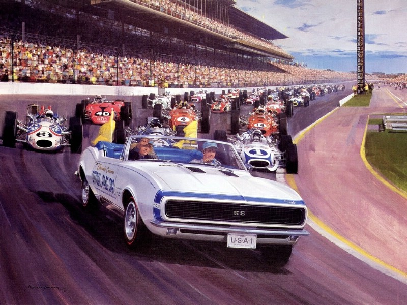 Racing Car Oil Paintings 018