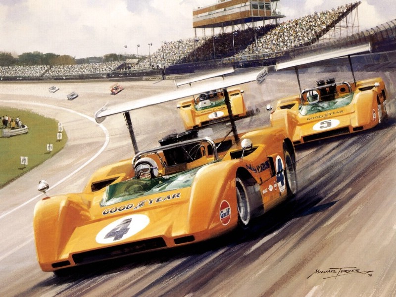 Racing Car Oil Paintings 020