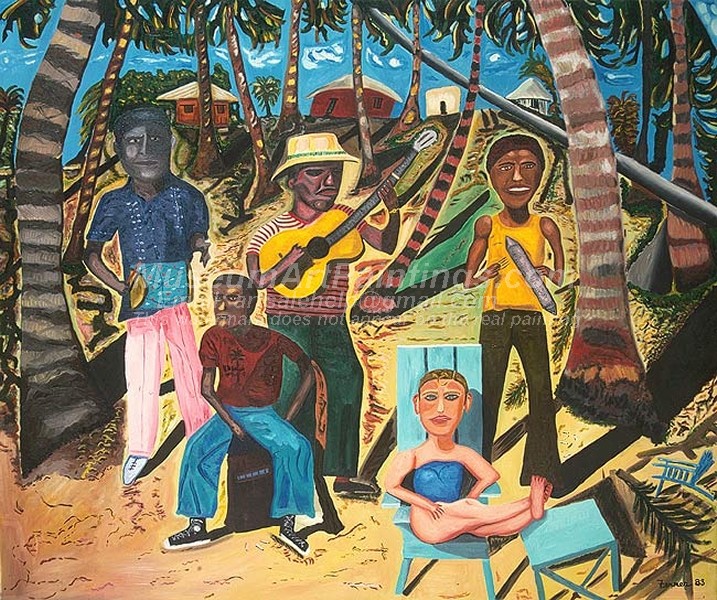 Rafael Ferrer Paintings Merengue en Boca Chica