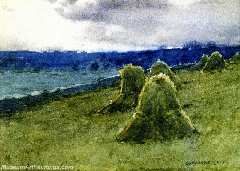 Rainy Day Pasture Painting