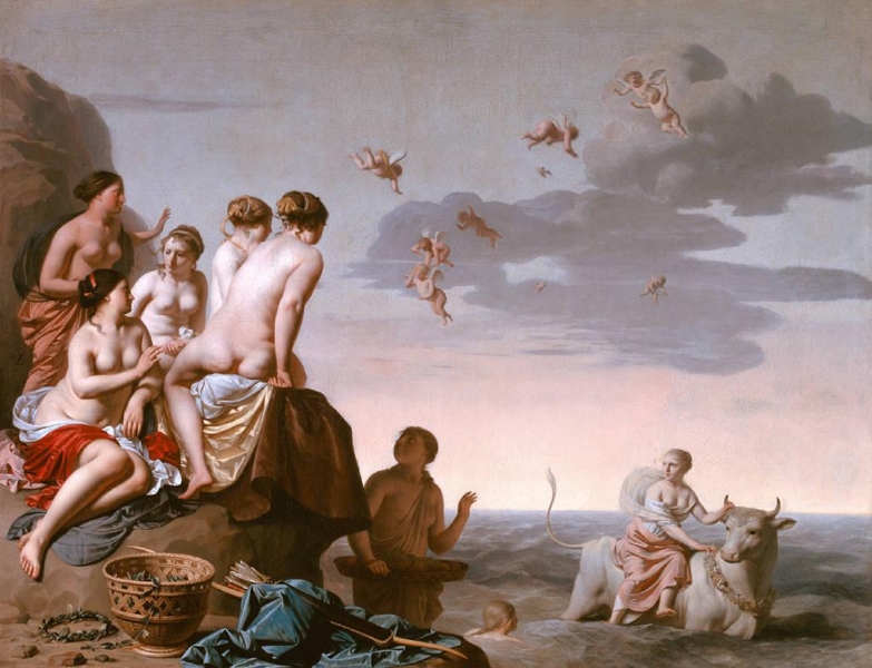 Rape of Europa by Caesar van Everdingen