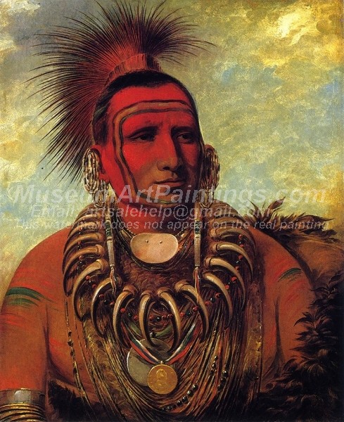 Red Indians Paintings Little Wolf A Famos Warrior