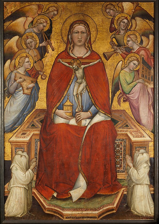 Religious Oil Paintings Saint Mary Magdalen Holding a Crucifix