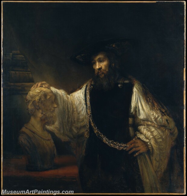 Rembrandt Aristotle with a Bust of Homer Painting