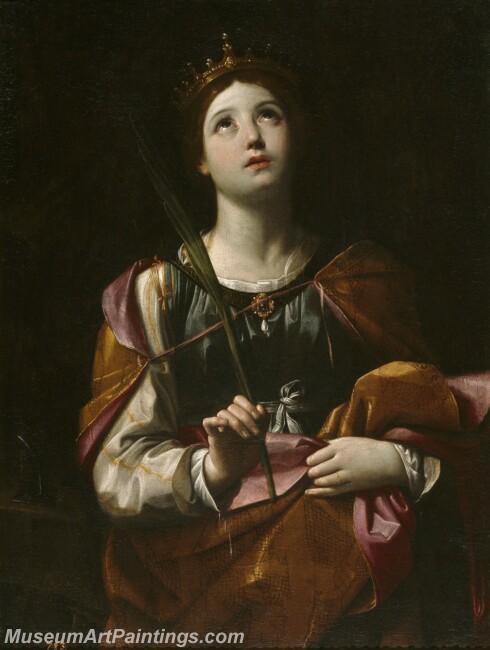 Reni Guido Santa Catalina Painting