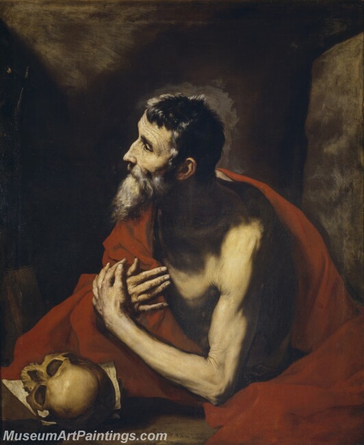 Ribera Josede San Jeronimo Painting