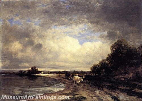 Roadside Shark River New Jersey Painting