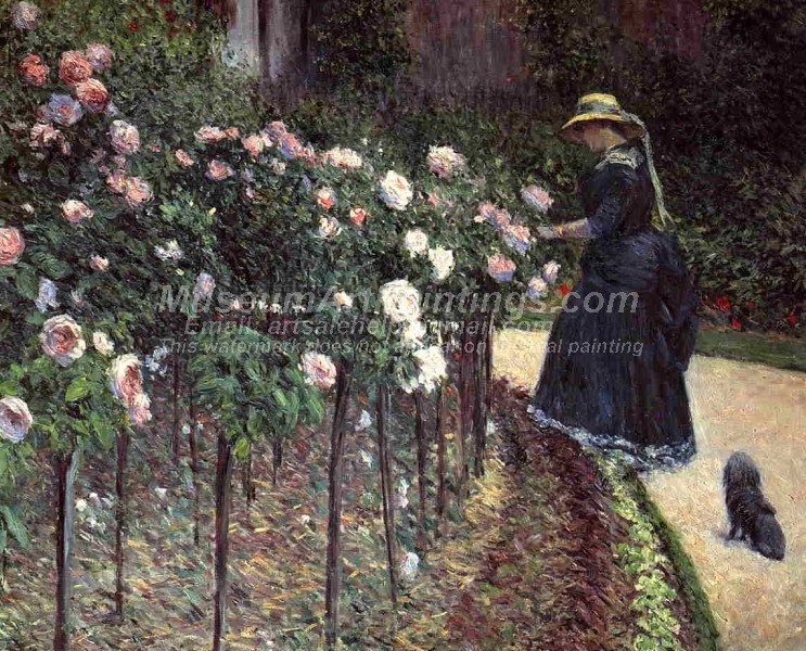 Roses Garden at Petit Gennevilliers Painting