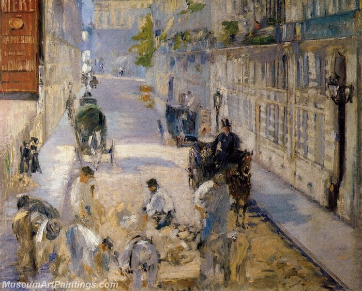 Rue Mosnier with Road Menders Painting