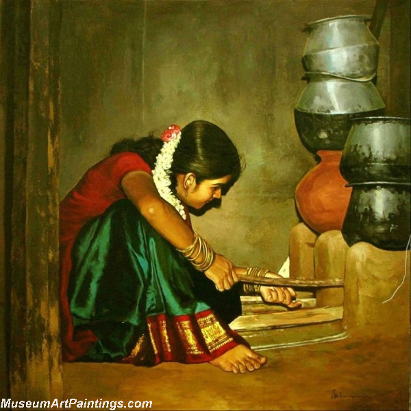 Rural Indian Women Paintings 010