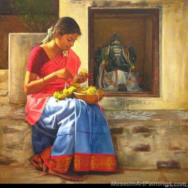 Rural Indian Women Paintings 051