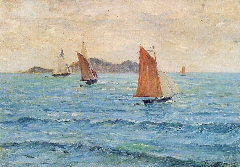 Sailboats by Maxime Maufra