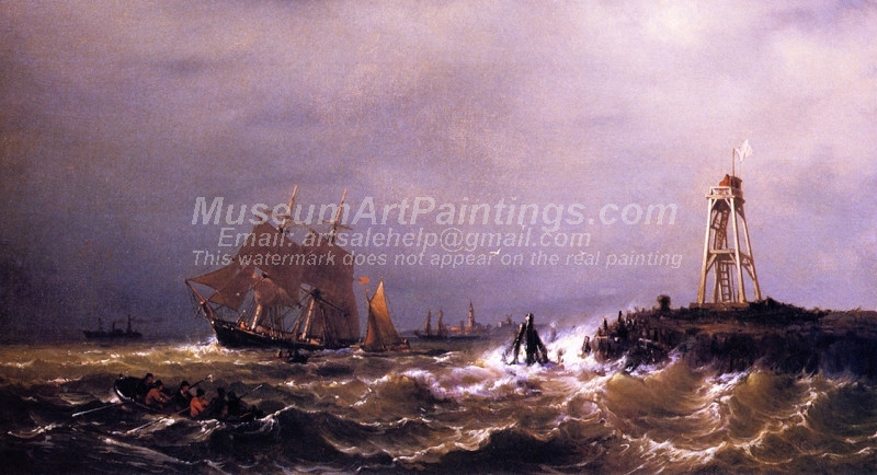 Sailing Ships Close to Shore