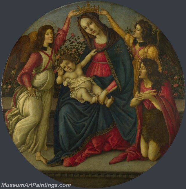 Sandro Botticelli The Virgin and Child with Saint John and Two Angels Painting