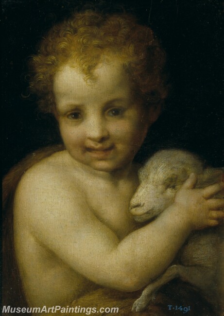 Sarto Andrea del San Juan Bautista con el Cordero Painting