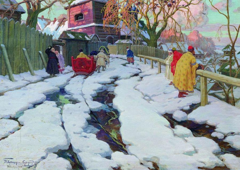 Scene from the 17th Century by Ivan Goryushkin Sorokopudov