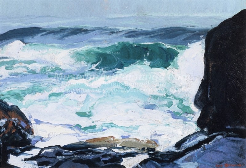Seascape Oil Paintings Tide Ledge