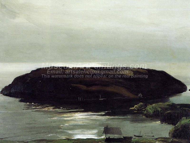 Seascape Paintings An Island in the Sea