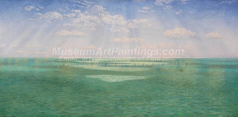 Seascape Paintings The British Channel Seen from the Dorsetshire Cliffs