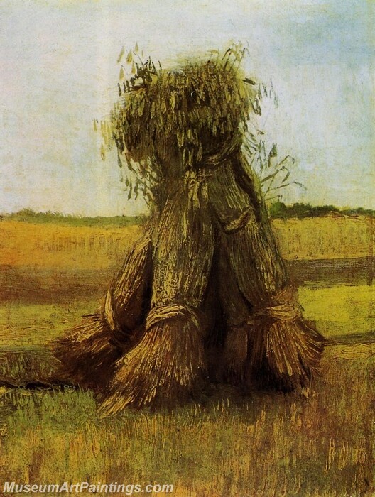 Sheaves of Wheat in a Field Painting