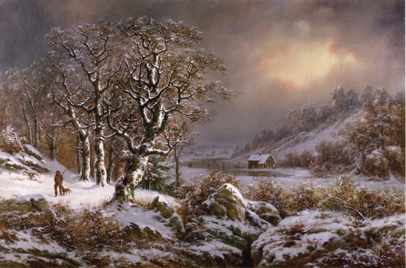 Skating in a Winter Landscape