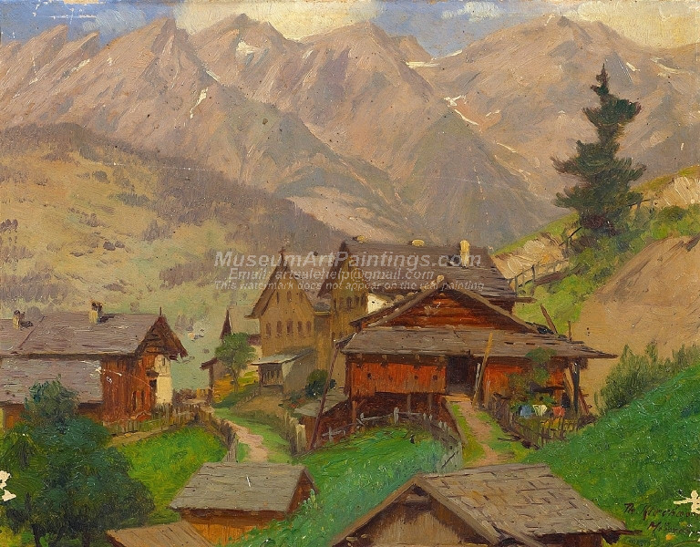 Sketch of Tobadill in Tyrol