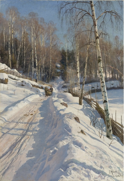 Sleigh ride on a Sunny Winter Day