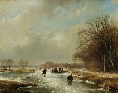 Snow Scene Paintings 002
