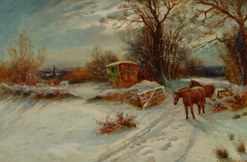 Snow Scene Paintings 003