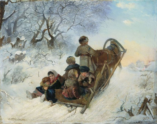 Snow Scene Paintings 004