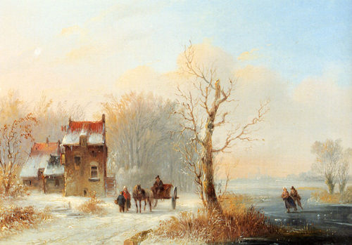 Snow Scene Paintings 006
