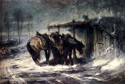 Snow Scene Paintings 007