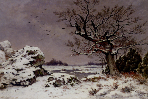 Snow Scene Paintings 008
