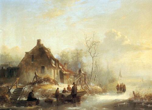 Snow Scene Paintings 009