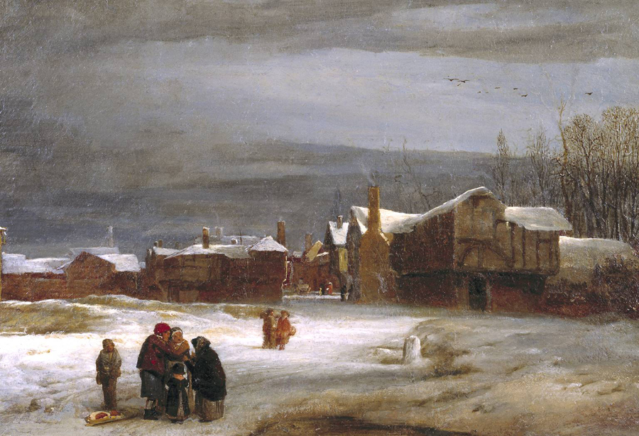 Snow Scene Paintings 012